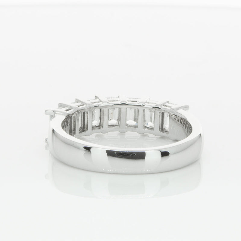 18ct White Gold 2.00ct Emerald Cut Diamond Asra Ring-Ring-Walker & Hall