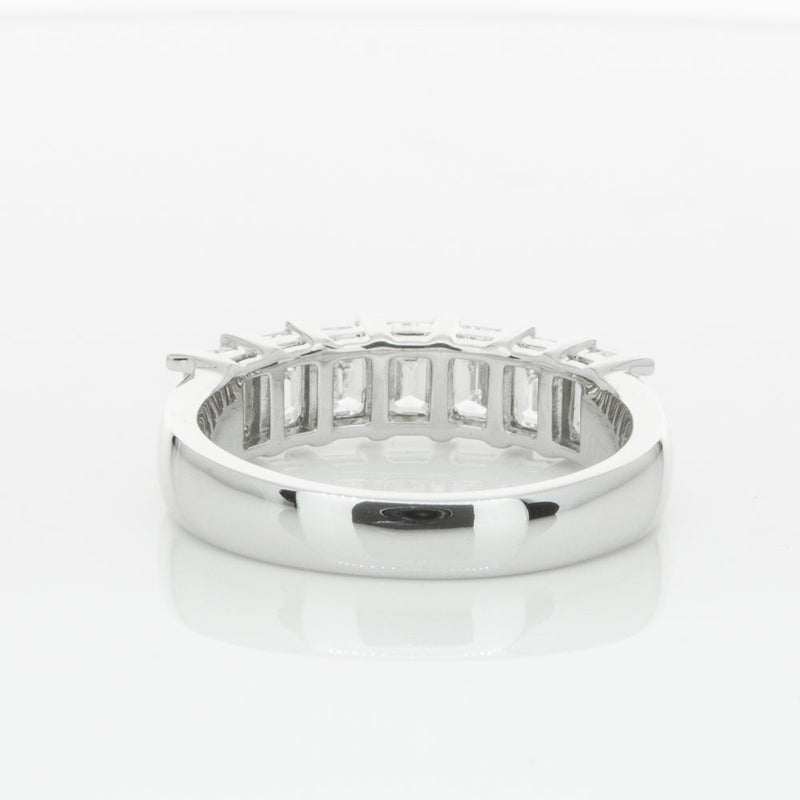 18ct White Gold 2.00ct Emerald Cut Diamond Asra Ring-Ring-Walker & Hall