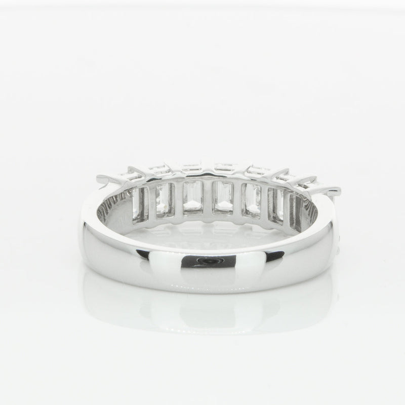 18ct White Gold 2.00ct Emerald Cut Diamond Asra Ring-Ring-Walker & Hall