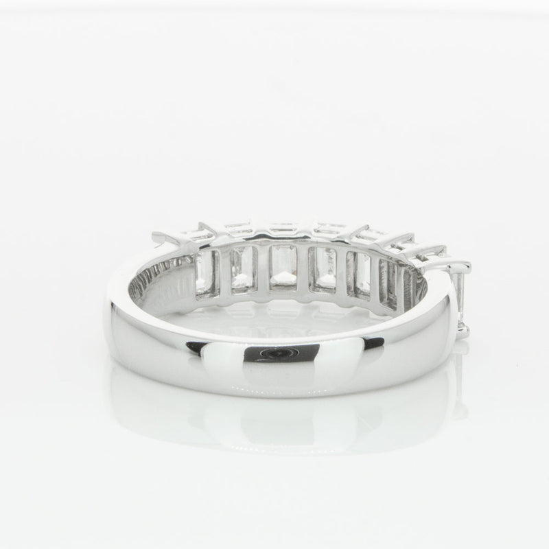 18ct White Gold 2.00ct Emerald Cut Diamond Asra Ring-Ring-Walker & Hall