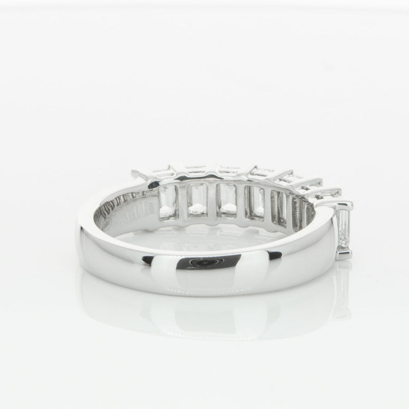 18ct White Gold 2.00ct Emerald Cut Diamond Asra Ring-Ring-Walker & Hall