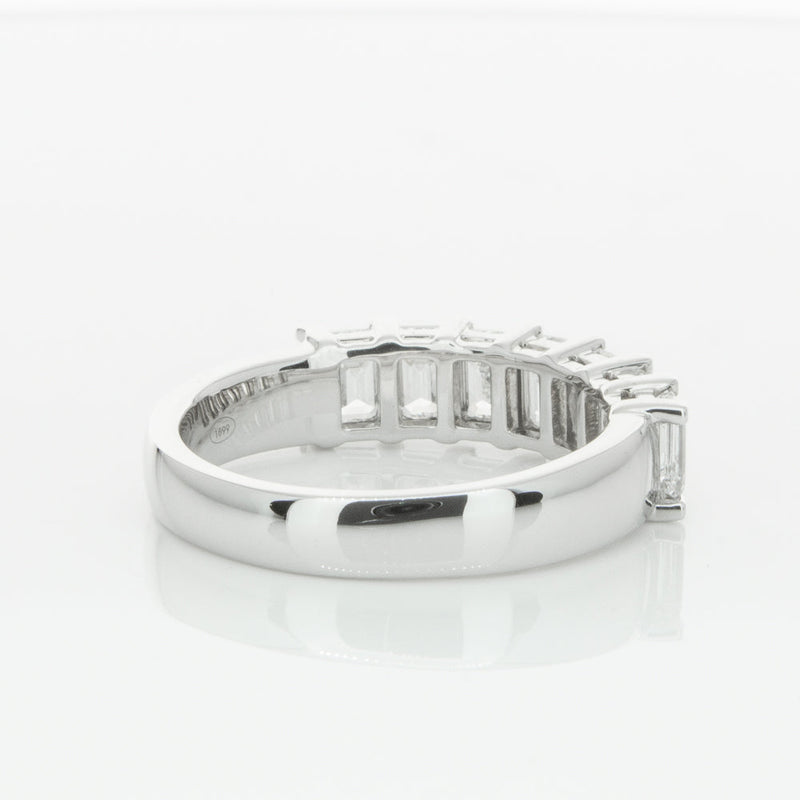 18ct White Gold 2.00ct Emerald Cut Diamond Asra Ring-Ring-Walker & Hall