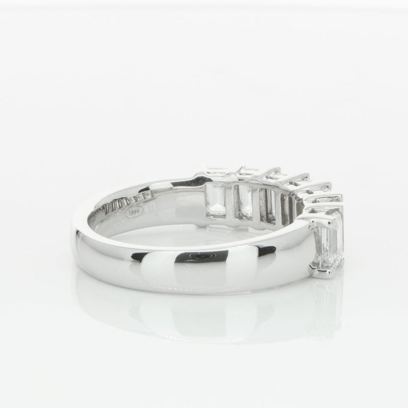 18ct White Gold 2.00ct Emerald Cut Diamond Asra Ring-Ring-Walker & Hall