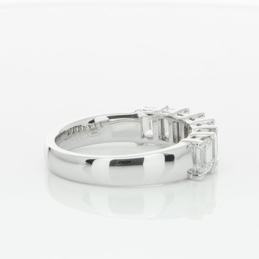 18ct White Gold 2.00ct Emerald Cut Diamond Asra Ring-Ring-Walker & Hall