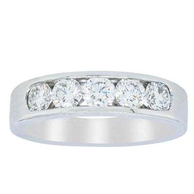 18ct White Gold 1.01ct Diamond Loire Ring-Ring-Walker & Hall