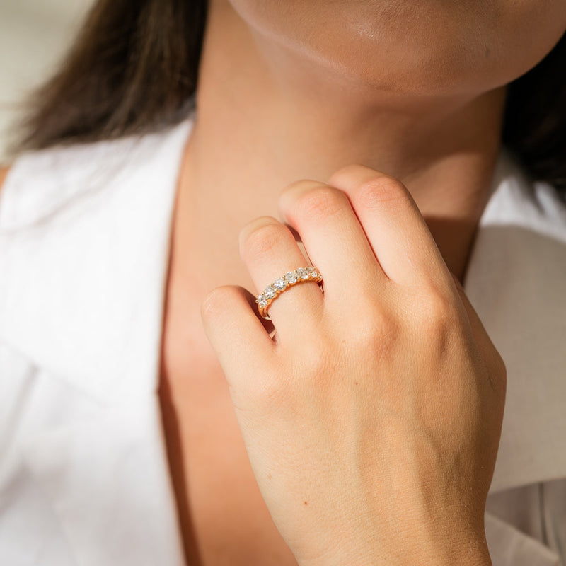 18ct Yellow Gold 1.58ct Diamond Panorama Ring-Ring-Walker & Hall