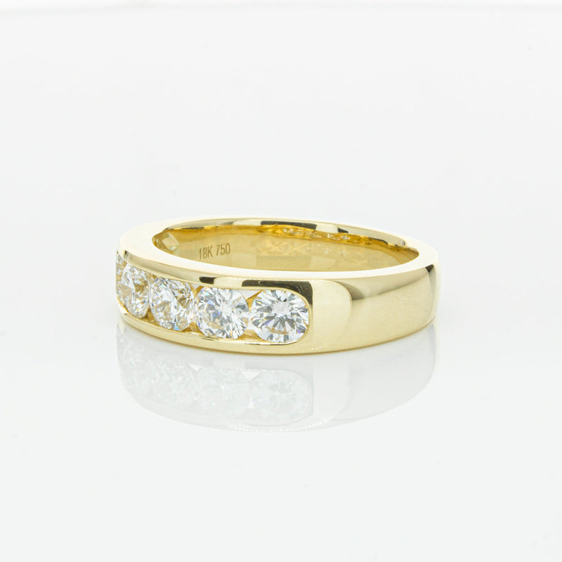 18ct Yellow Gold 1.00ct Diamond Loire Ring-Ring-Walker & Hall