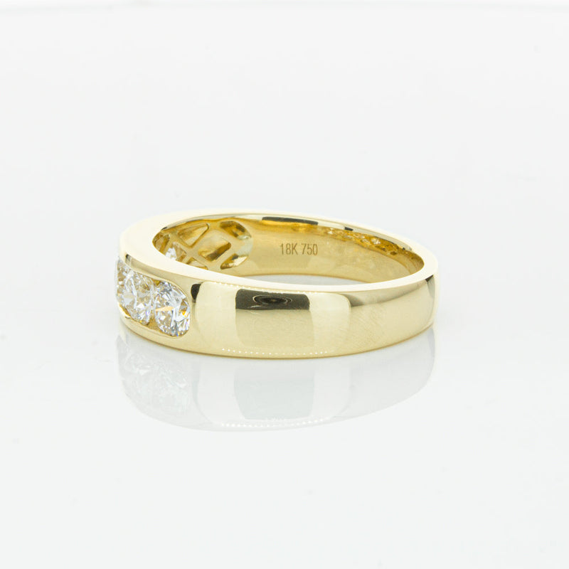18ct Yellow Gold 1.00ct Diamond Loire Ring-Ring-Walker & Hall