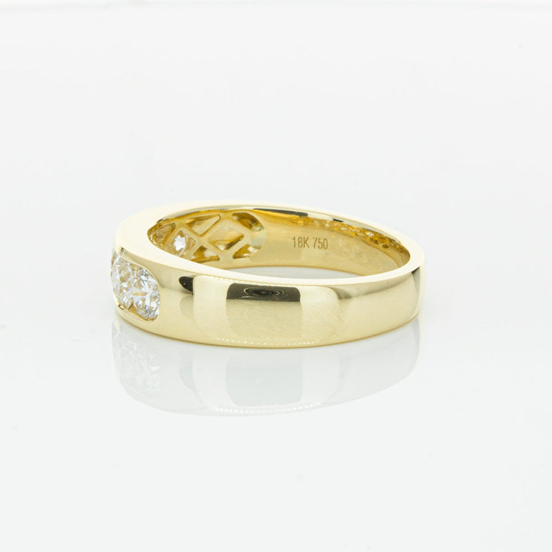 18ct Yellow Gold 1.00ct Diamond Loire Ring-Ring-Walker & Hall