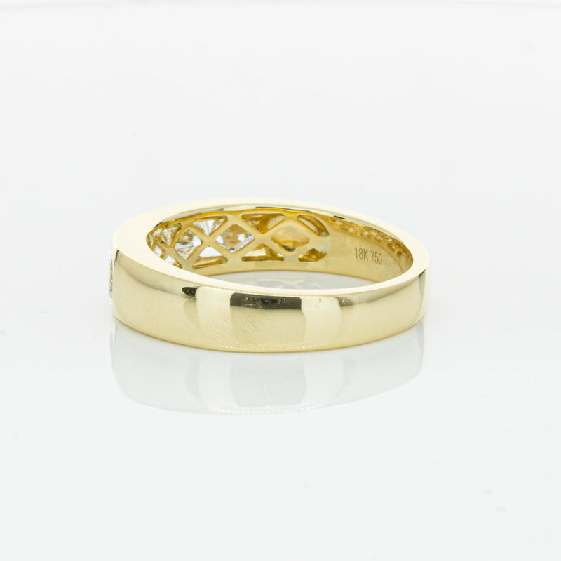 18ct Yellow Gold 1.00ct Diamond Loire Ring-Ring-Walker & Hall