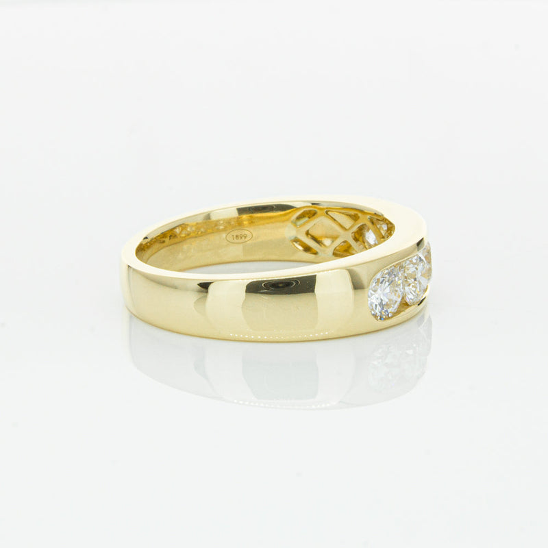 18ct Yellow Gold 1.00ct Diamond Loire Ring-Ring-Walker & Hall