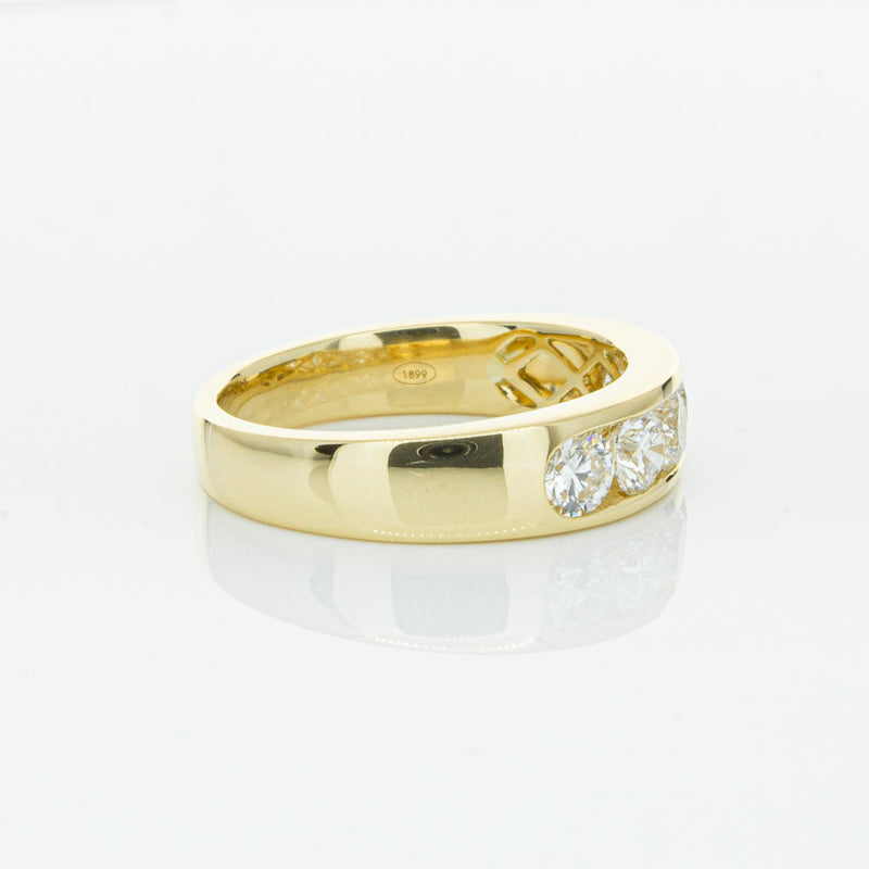 18ct Yellow Gold 1.00ct Diamond Loire Ring-Ring-Walker & Hall