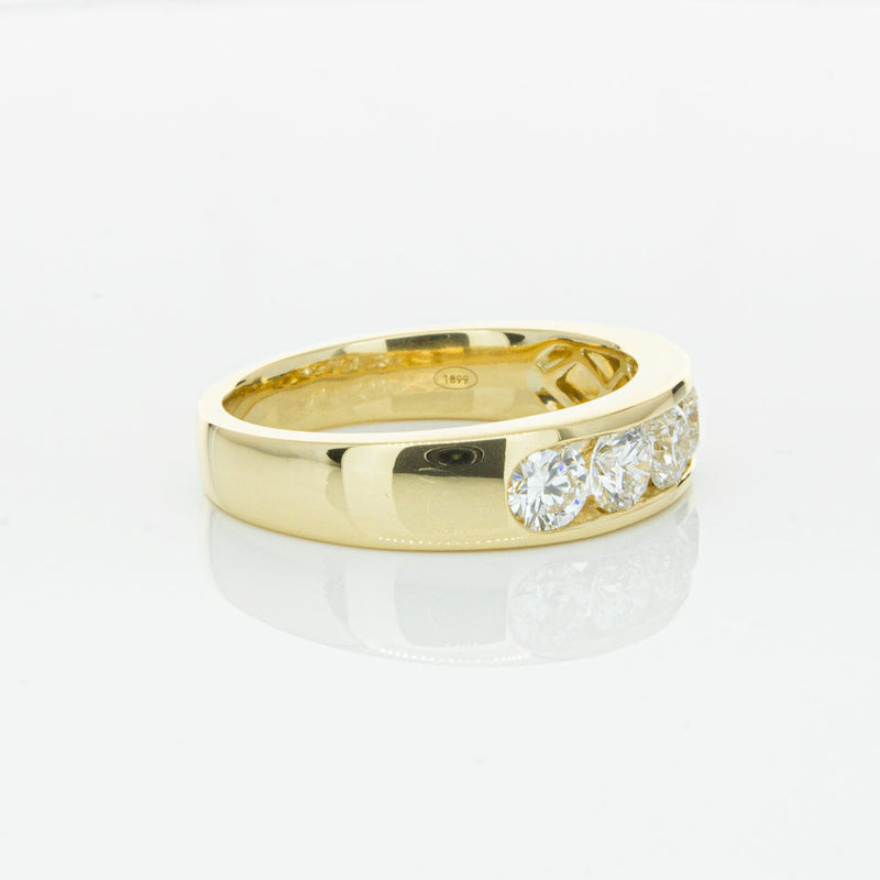 18ct Yellow Gold 1.00ct Diamond Loire Ring-Ring-Walker & Hall