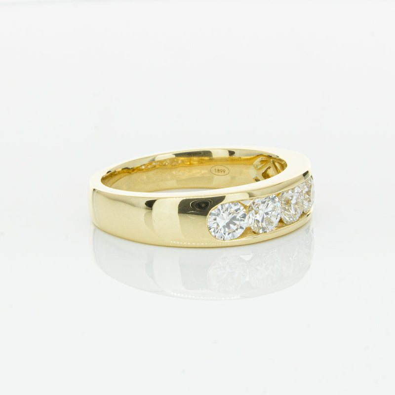 18ct Yellow Gold 1.00ct Diamond Loire Ring-Ring-Walker & Hall