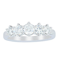 18ct White Gold .86ct Diamond Monarch Ring-Ring-Walker & Hall