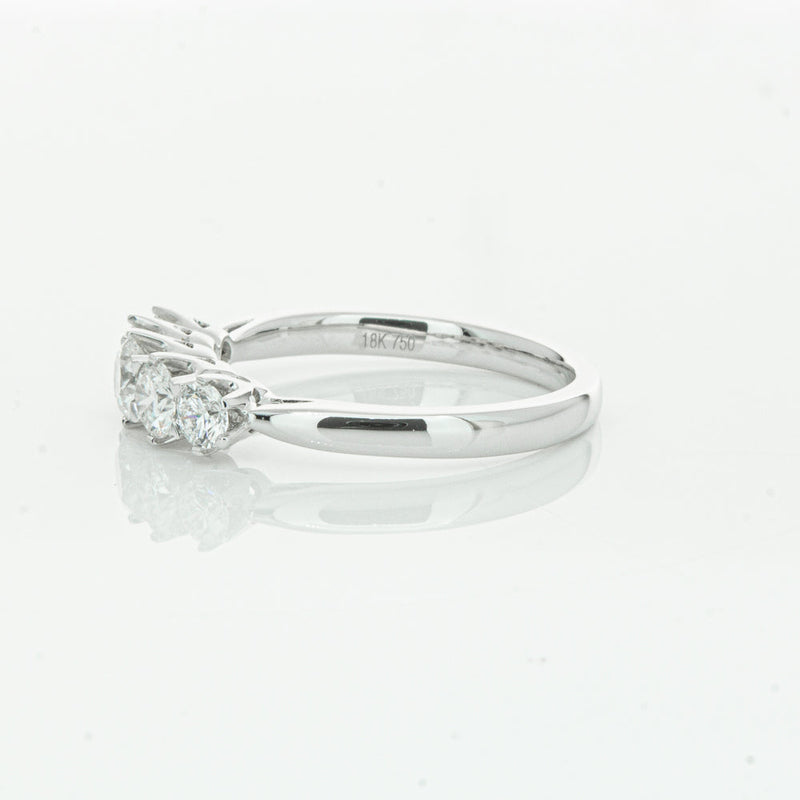 18ct White Gold .80ct Diamond Pentagon Ring-Ring-Walker & Hall