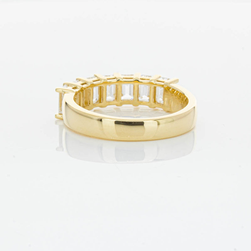 18ct Yellow Gold Emerald Cut Diamond Asra Ring-Ring-Walker & Hall