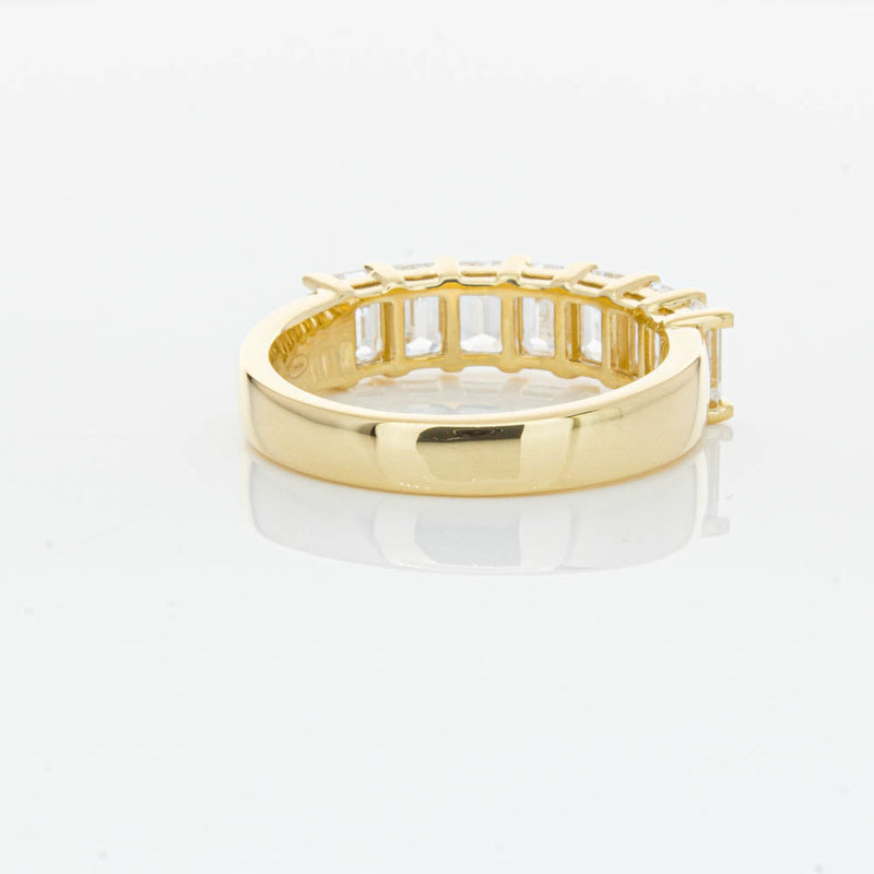 18ct Yellow Gold Emerald Cut Diamond Asra Ring-Ring-Walker & Hall
