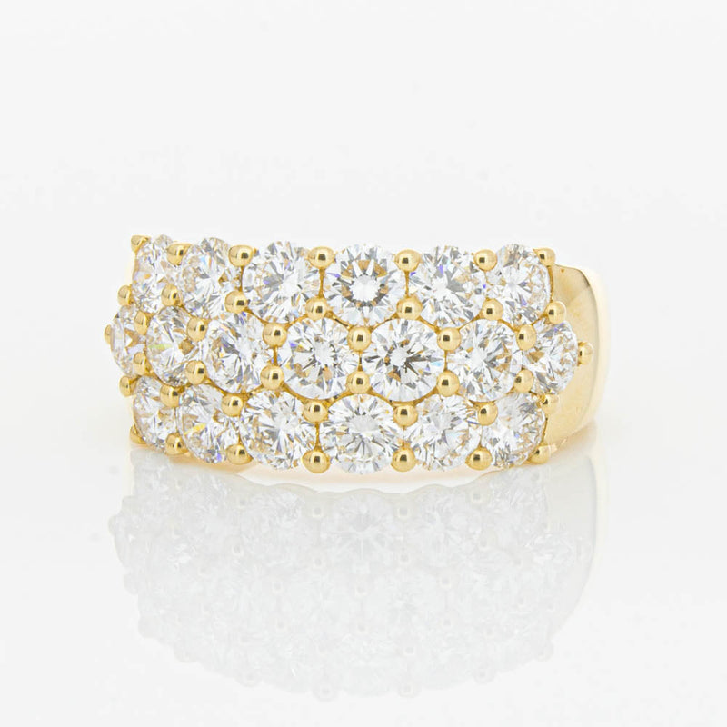 18ct Yellow Gold Diamond Dynasty Ring-Ring-Walker & Hall