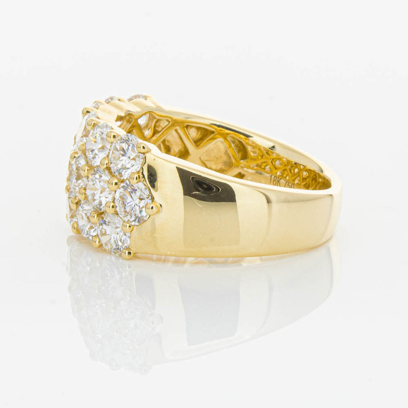 18ct Yellow Gold Diamond Dynasty Ring-Ring-Walker & Hall