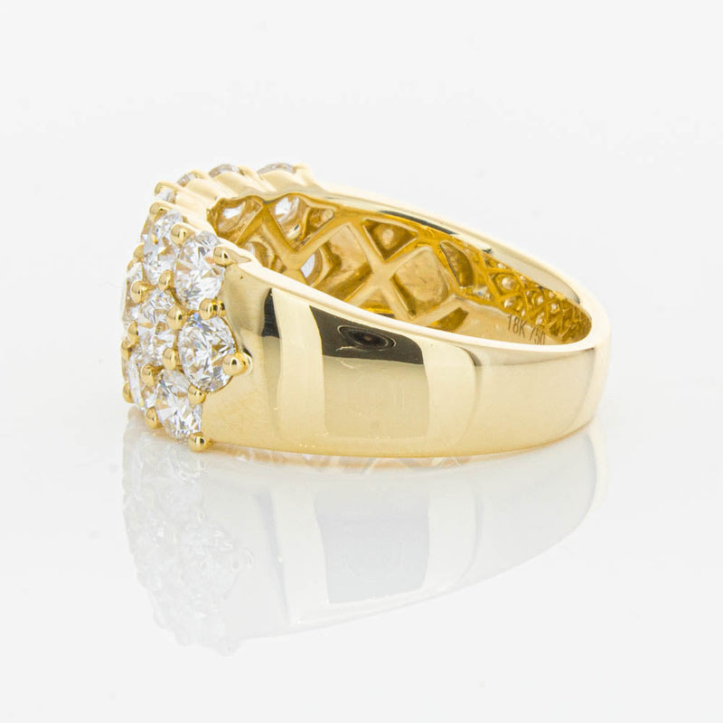 18ct Yellow Gold Diamond Dynasty Ring-Ring-Walker & Hall