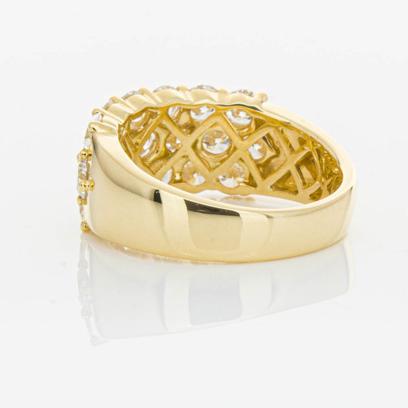 18ct Yellow Gold Diamond Dynasty Ring-Ring-Walker & Hall