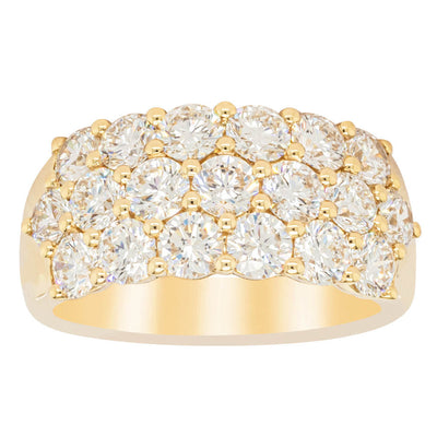 18ct Yellow Gold Diamond Dynasty Ring-Ring-Walker & Hall