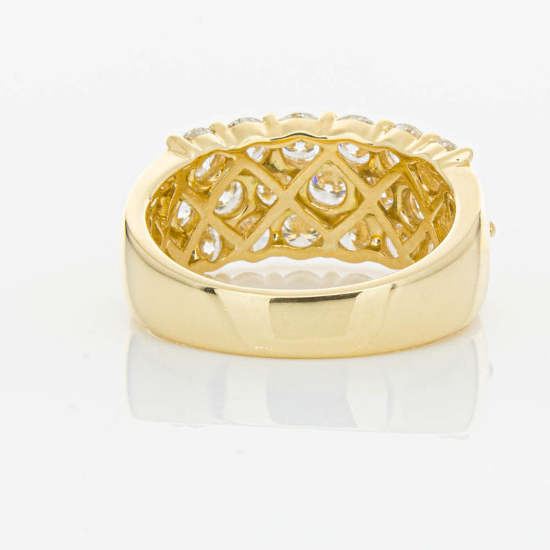 18ct Yellow Gold Diamond Dynasty Ring-Ring-Walker & Hall