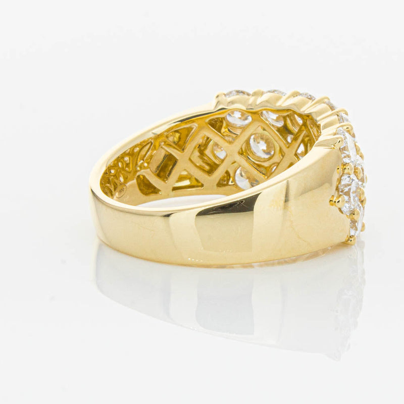 18ct Yellow Gold Diamond Dynasty Ring-Ring-Walker & Hall