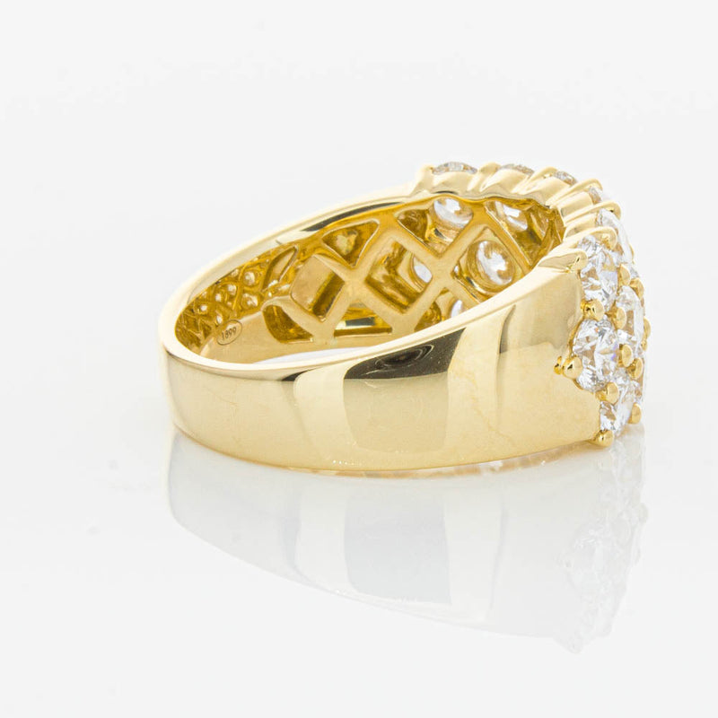 18ct Yellow Gold Diamond Dynasty Ring-Ring-Walker & Hall