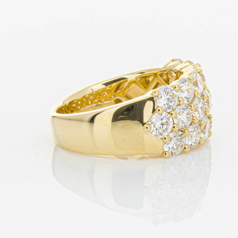18ct Yellow Gold Diamond Dynasty Ring-Ring-Walker & Hall