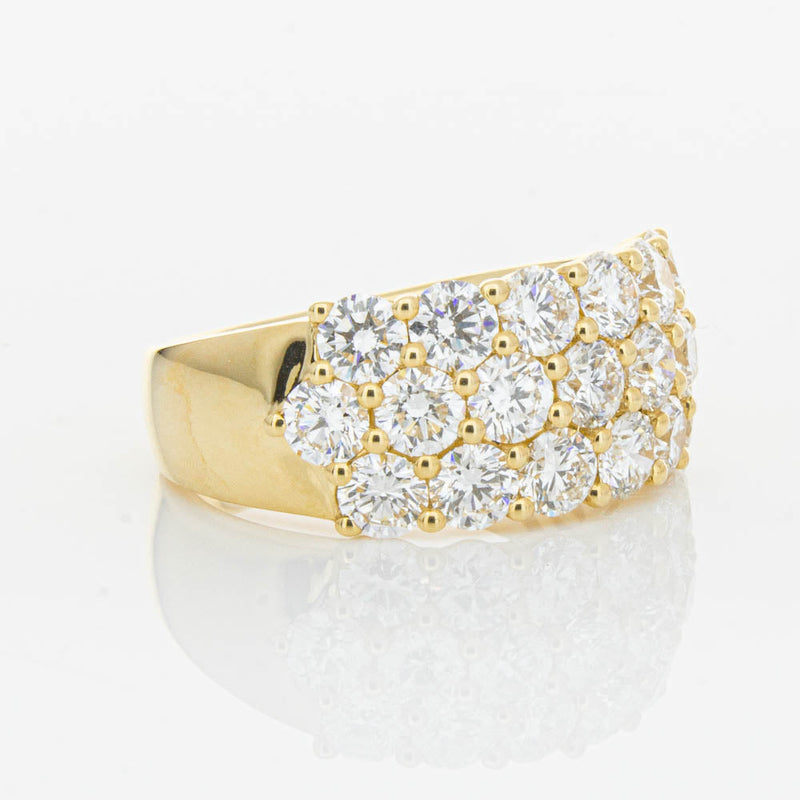 18ct Yellow Gold Diamond Dynasty Ring-Ring-Walker & Hall