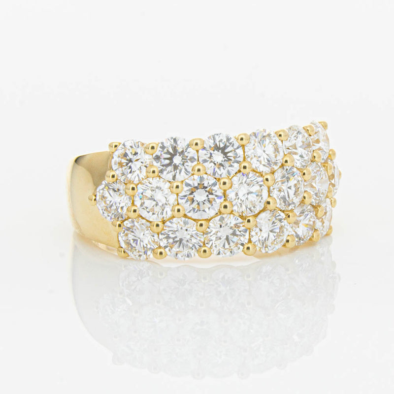 18ct Yellow Gold Diamond Dynasty Ring-Ring-Walker & Hall
