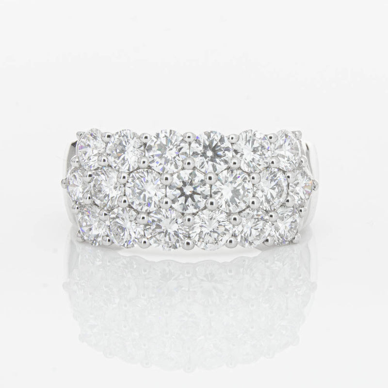 18ct White Gold Diamond Dynasty Ring-Ring-Walker & Hall