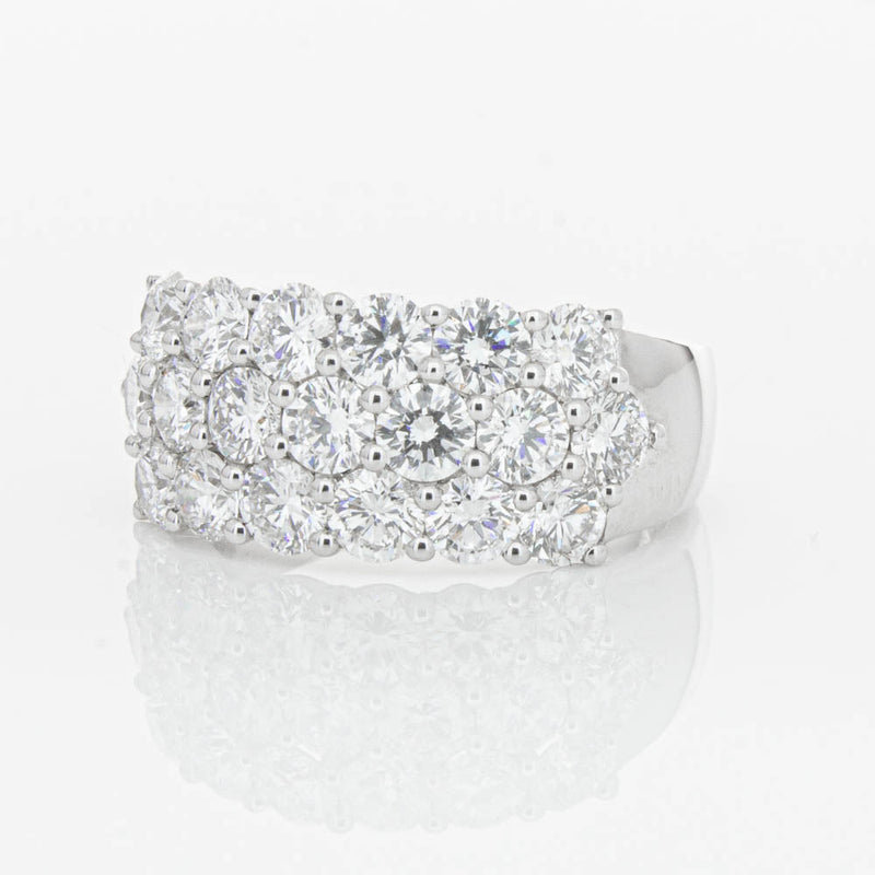 18ct White Gold Diamond Dynasty Ring-Ring-Walker & Hall