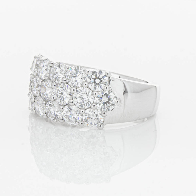 18ct White Gold Diamond Dynasty Ring-Ring-Walker & Hall