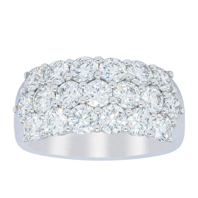 18ct White Gold Diamond Dynasty Ring-Ring-Walker & Hall