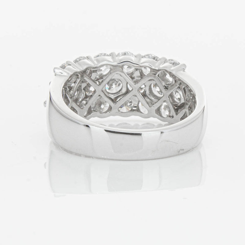 18ct White Gold Diamond Dynasty Ring-Ring-Walker & Hall