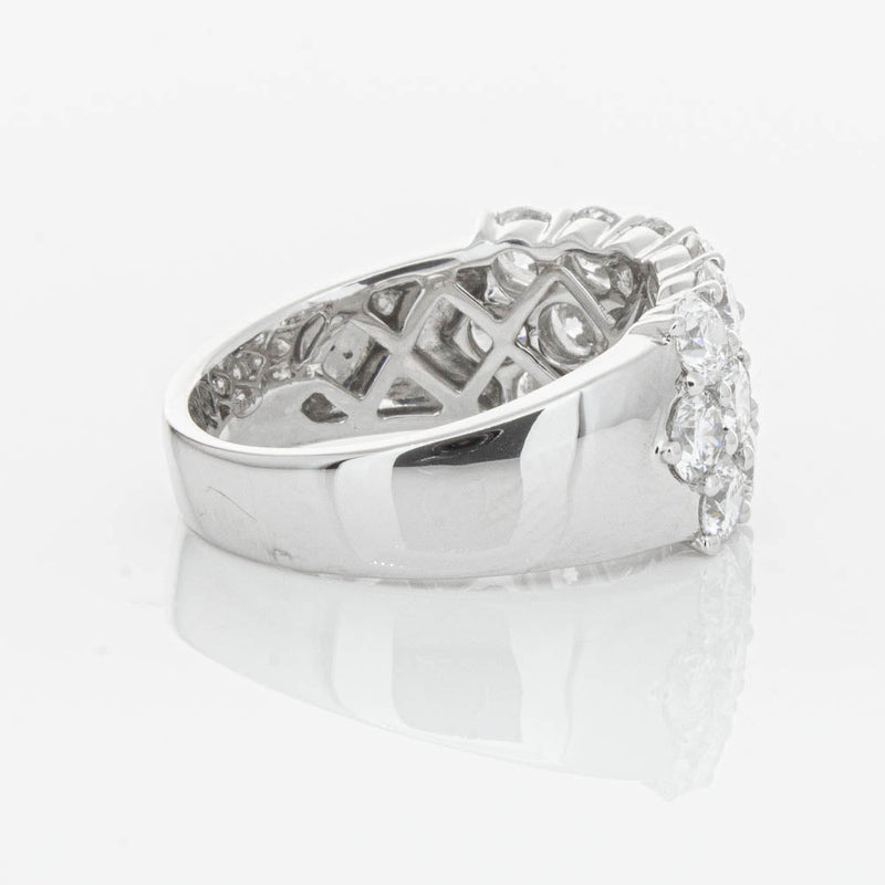 18ct White Gold Diamond Dynasty Ring-Ring-Walker & Hall