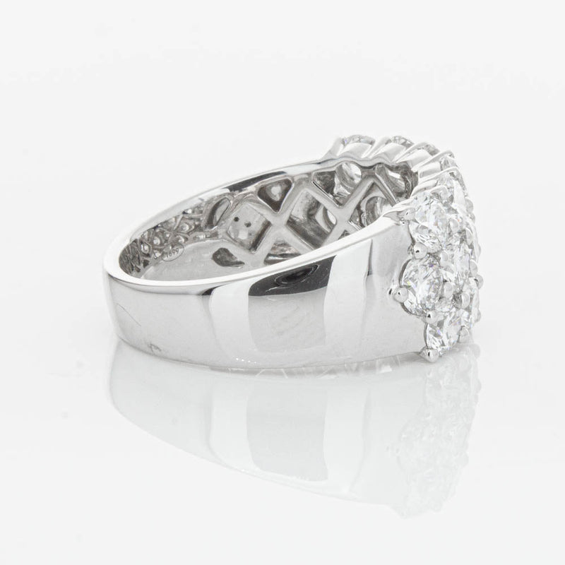 18ct White Gold Diamond Dynasty Ring-Ring-Walker & Hall