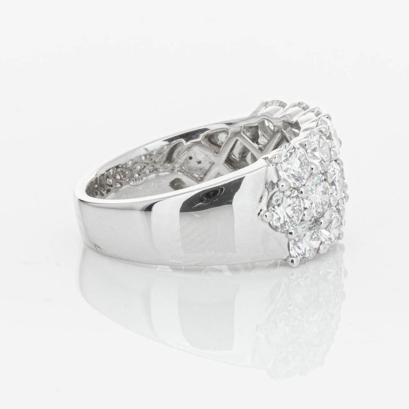 18ct White Gold Diamond Dynasty Ring-Ring-Walker & Hall