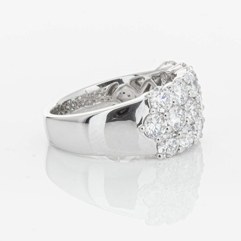 18ct White Gold Diamond Dynasty Ring-Ring-Walker & Hall