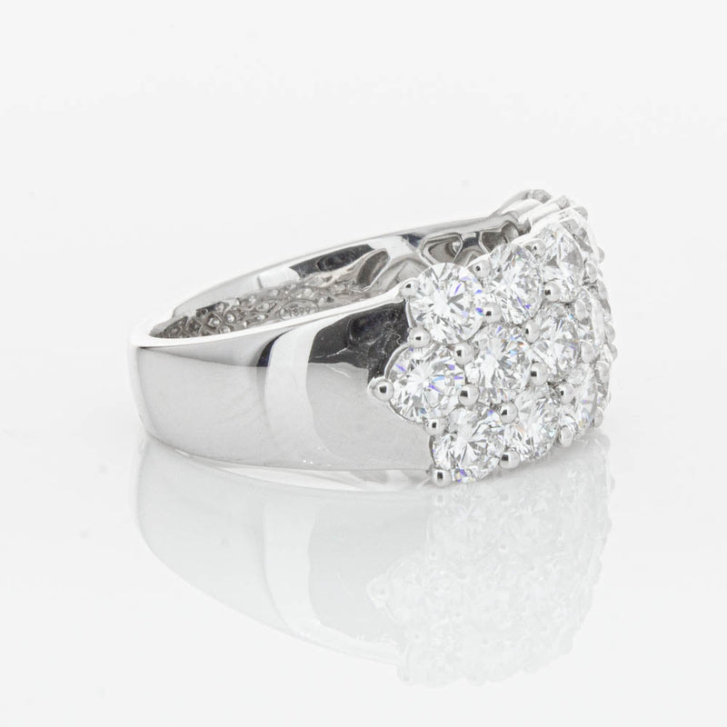 18ct White Gold Diamond Dynasty Ring-Ring-Walker & Hall