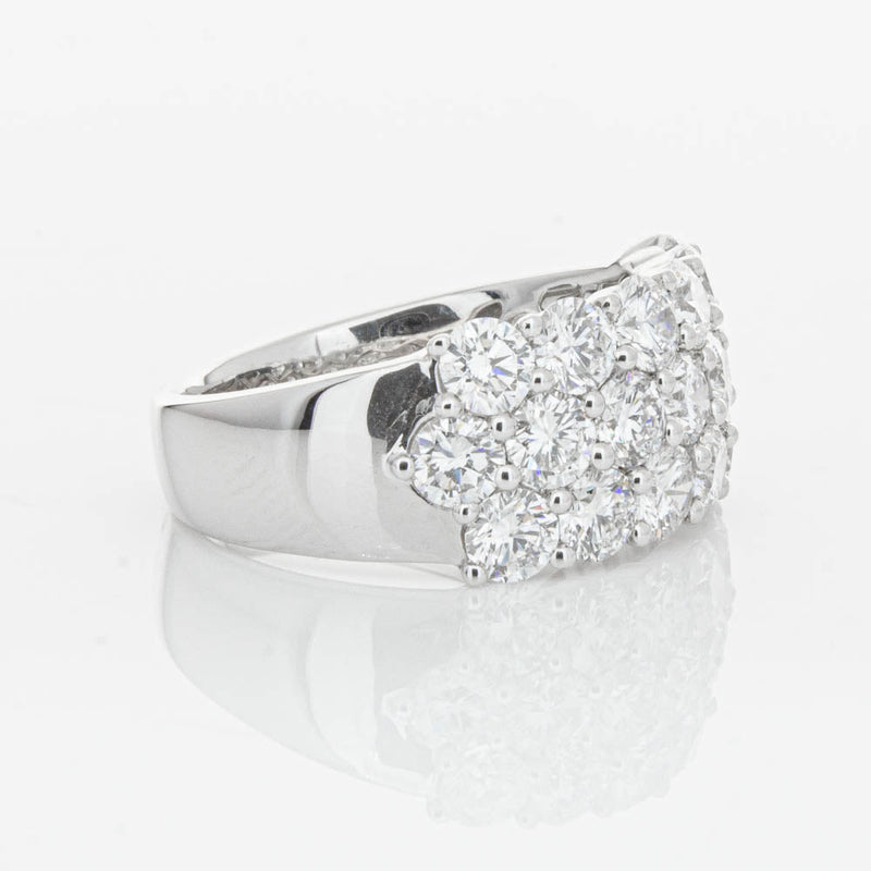 18ct White Gold Diamond Dynasty Ring-Ring-Walker & Hall