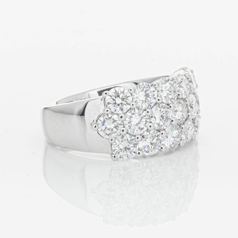 18ct White Gold Diamond Dynasty Ring-Ring-Walker & Hall