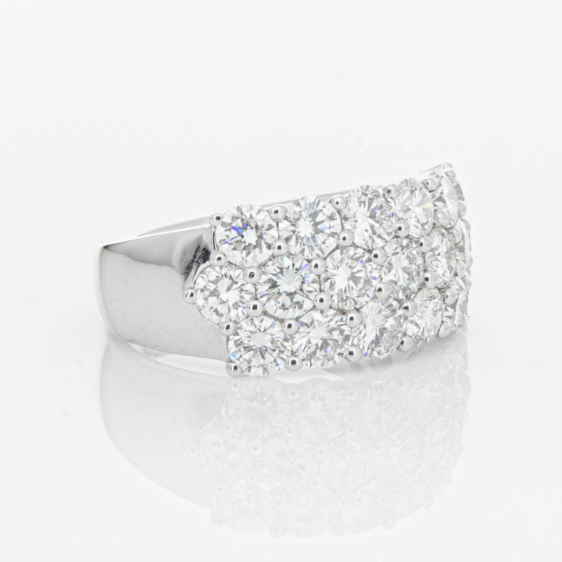 18ct White Gold Diamond Dynasty Ring-Ring-Walker & Hall