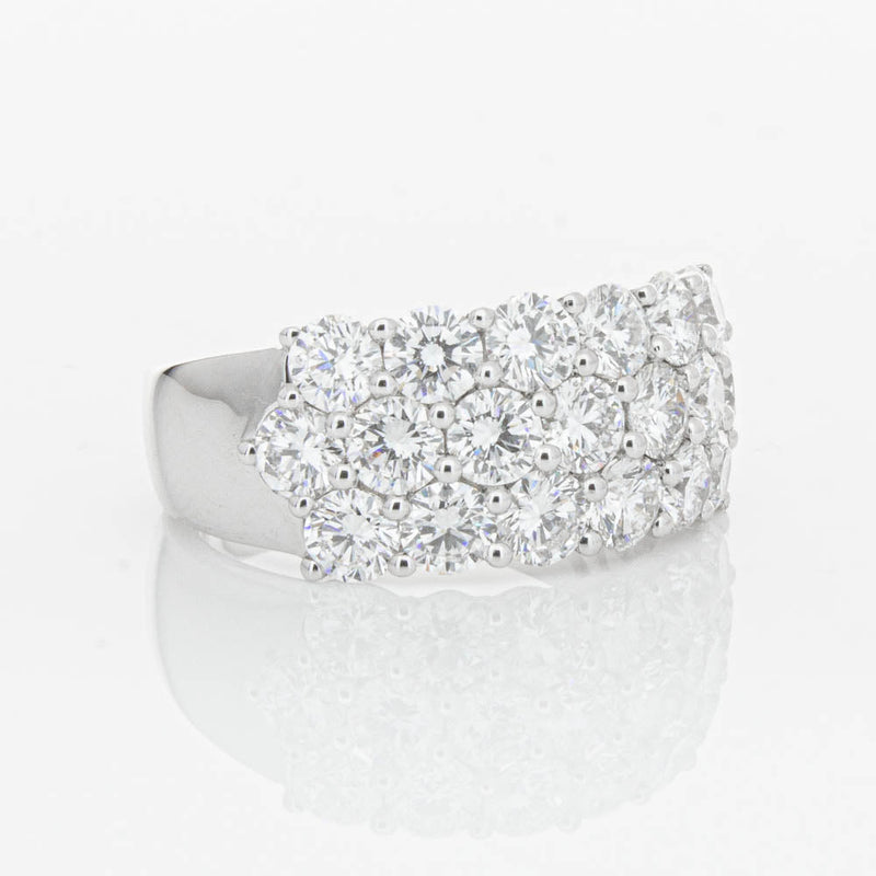 18ct White Gold Diamond Dynasty Ring-Ring-Walker & Hall