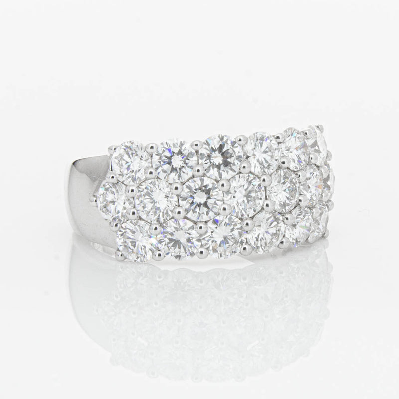 18ct White Gold Diamond Dynasty Ring-Ring-Walker & Hall