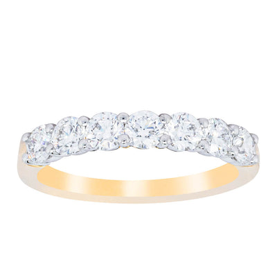 18ct Yellow Gold 1.00ct Diamond Panorama Ring-Ring-Walker & Hall