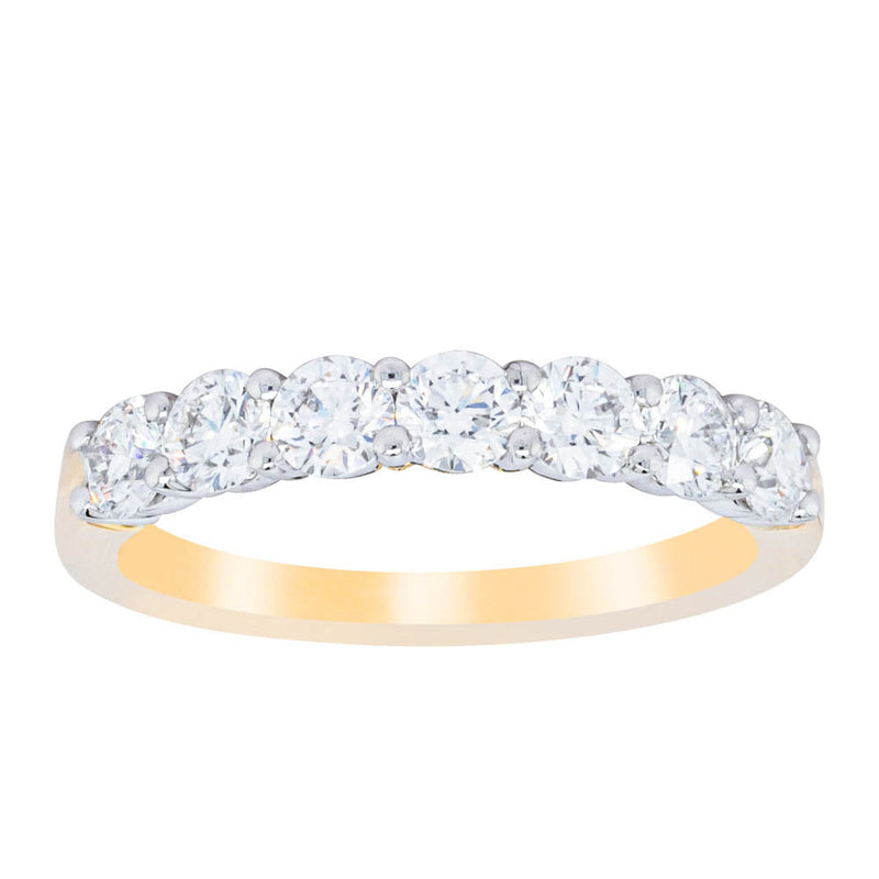 18ct Yellow Gold 1.00ct Diamond Panorama Ring-Ring-Walker & Hall